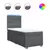 VIDAXL Box spring postelja z vzmetnico temno siva 90x190 cm blago