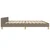 Vidaxl Posteljni okvir brez vzmetnice taupe 200x200 cm blago