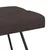 Vidaxl Klop s gumbnim oblazinjenjem Temno rjava 80 x 40 x 46 cm Blago