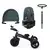 Kinderkraft Tricikl Easy Twist 2U1, Petrolej