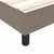 Vidaxl Box spring postelja z vzmetnico taupe 100x200 cm blago