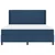LED Box Spring Krevet s madracem Plava 180 x 200 cm tkanina