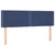 Vidaxl Box spring postelja z vzmetnico modra 140x200 cm blago