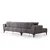 ATELIER DEL SOFA Ugaona garnitura Hamlet Left Dark Grey
