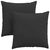 Jastučići za sofu 2 pcs Crna 80 x 80 cm tkanina