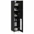 Highboard 2 pcs Crni hrast Konstruirano drvo