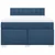 Vidaxl Box spring postelja z vzmetnico modra 160x200 cm blago