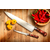Santoku nož SAVEUR, 18 cm, medeninaste zakovice, rjava, Lion Sabatier