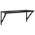 Police na zidu s policom 2 pcs Crni hrast 60 x 25 x 25,5 cm