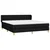 Vidaxl Box spring postelja z vzmetnico črna 180x200 cm blago
