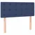 Vidaxl Box spring postelja z vzmetnico LED modra 120x190 cm blago