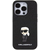 Karl Lagerfeld KLHCP15XGKNPSK iPhone 15 Pro Max 6.7 black hardcase Fixed Glitter Ikonik Logo Metal Pin (KLHCP15XGKNPSK)