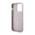 GUESS Maska za telefon Magsafe 4G Pu Printed Stripes za iPhone 15 Pro roze