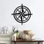 Wallity Zidna dekoracija Compass, 55x55cm, Crna