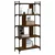Regal za knjige 5 razina smeđa boja hrasta 76x32x158 cm drveni