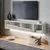 Hanah Home TV komoda Twist LED, 160 cm, bela