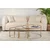 Hanah Home Klub sto-set Aurum, 42x35x42cm, 60x39x60cm, 80x43x80cm, 3 komada, Zlatne boje