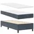 Vidaxl LED Box Spring Postelja Temno siva 80 x 200 cm blago
