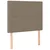 Uzglavlje boje taupe 90x5x118/128 cm tkanina