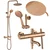 Tuš set s termostatom Rea Lungo Diamond Copper