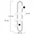 Opviq Zidna lampa E27 Socket, Crno-Bela