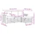 Set vanjskih sofa s jastukom 4 pcs Prirodna i bež