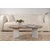 HANAH HOME Sto za dnevnu sobu Sable Walnut White