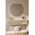 Hanah Home komoda Arex 120, 120 cm, bela / travertin / zlatna
