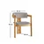 Hanah Home Trpezarijska stolica 58x76x49cm Hrast-Svetlobraon