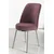 Hanah Home set trpezarijskih stolica Dexa 2 kom, puder roze tkanina Babyface, hromirane metalne noge