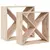 Stalak za vino 2 pcs Prirodna 62 x 25 x 62 cm