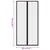 Zastori protiv insekata 2 kom s magnetima 220 x 100 cm crni