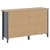 Komoda Hill siva 130 x 40 x 80 cm od masivne borovine