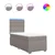 vidaXL Box spring postelja z vzmetnico taupe 90x190 cm blago