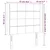 LED uzglavlje plavo 93 x 16 x 118/128 cm od tkanine