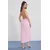 Trendyol Milla Ženska haljina Tbess25El00136, Roze