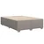 Vidaxl Box spring postelja z vzmetnico taupe 160x200 cm blago