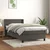 Vidaxl Box spring postelja z vzmetnico temno siva 80x200 cm žamet