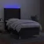 Greatstore Box spring postelja z vzmetnico LED črna 90x190 cm blago