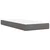 vidaXL Box spring postelja z vzmetnico siva 90x200 cm umetno usnje