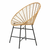 Metalna blagovaonska stolica u prirodnoj boji Panama - Mauro Ferretti