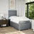 Vidaxl Box spring postelja z vzmetnico svetlo siva 90x200 cm blago