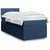 Vidaxl Box spring postelja z vzmetnico modra 90x200 cm blago