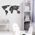 Wallity Zidna dekoracija MT - 018, 87 x 47 cm, Crna