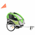 vidaXL 2 u 1 Dječja prikolica za bicikl i kolica zeleno siva