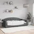 Vidaxl Raztegljiva postelja temno siva 90x190 cm blago
