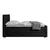 Livetastic BOXSPRING POSTELJA 180 cm  x 200 cm , leseni material črna