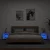 Vidaxl LED nočna omarica 2 kos White Standard Engineered Wood, Glass