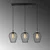 Opviq Tel 6701 Visilica, E27, 3x40W, IP20, Crna