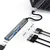 Qoltec Hub adapter USB-C 3.1 5v1 | USB-C PD | USB-C | 2x USB 2.0 | USB 3.0